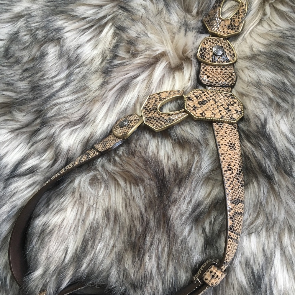 vintage patterned belt
